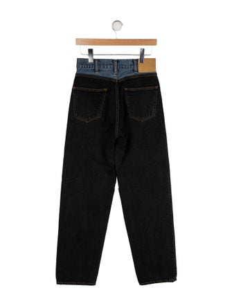 Celine Two-Tone Straight Leg Jeans