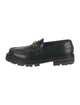 Celine Leather Fringe Trim Accent Loafers
