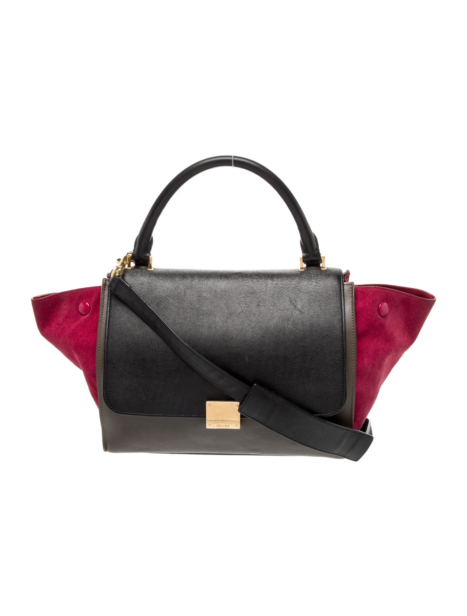 Celine Leather Trapeze Small