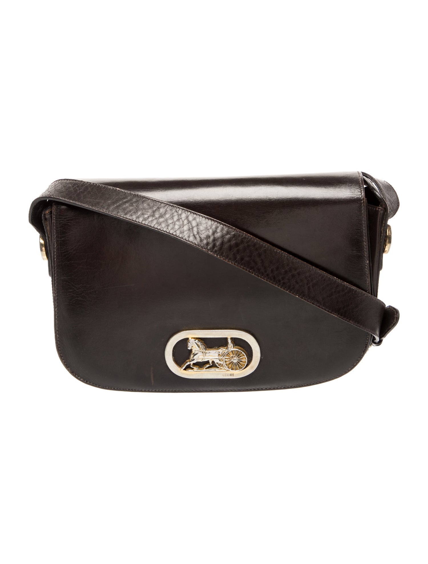 Celine Leather Crossbody Bag Vintage