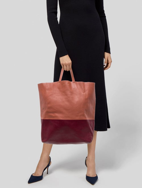 Celine Leather Vertical Cabas