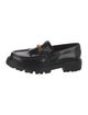 Celine Leather Chain-Link Accents Loafers