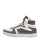 Celine Suede Colorblock Pattern Sneakers