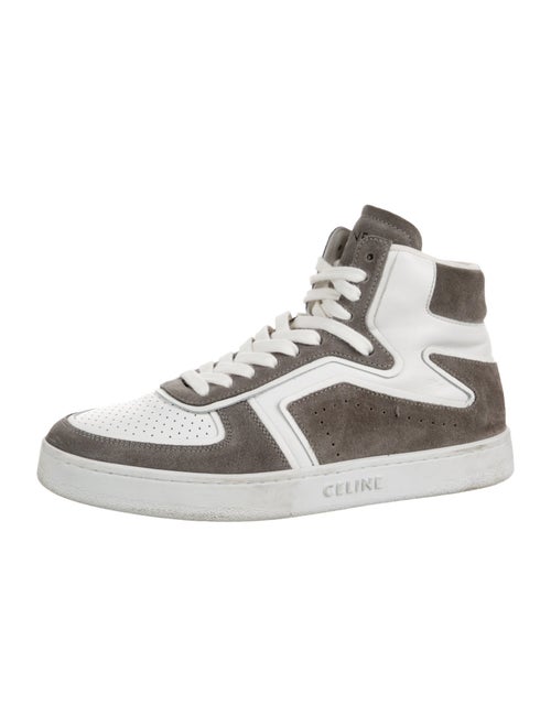 Celine Suede Colorblock Pattern Sneakers