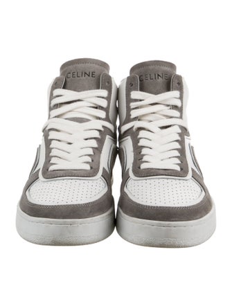 Celine Suede Colorblock Pattern Sneakers