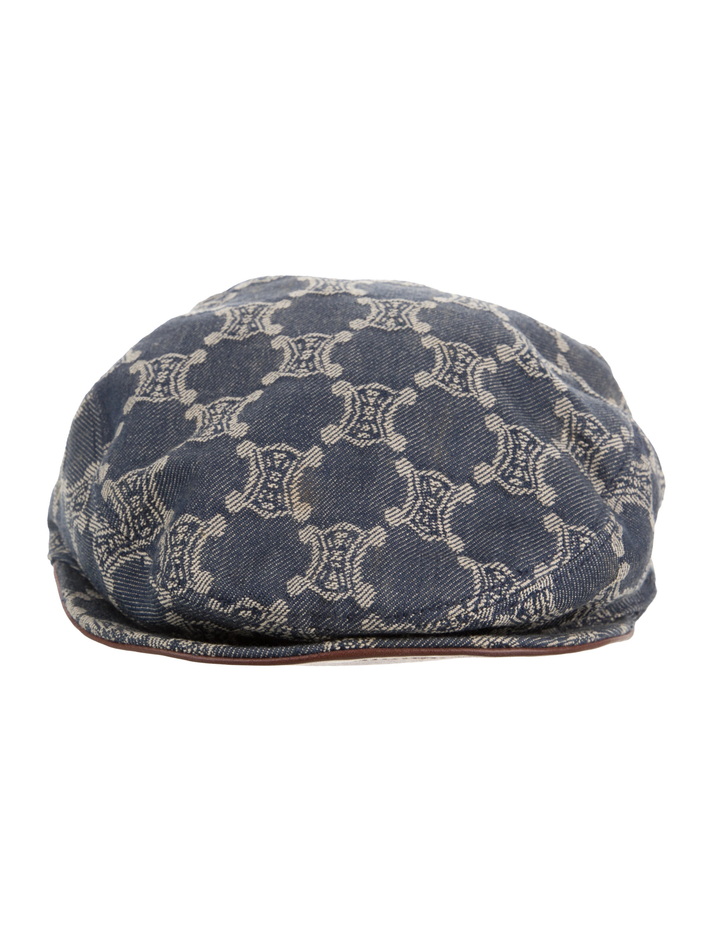 Celine Triomphe Jacquard Denim Hat