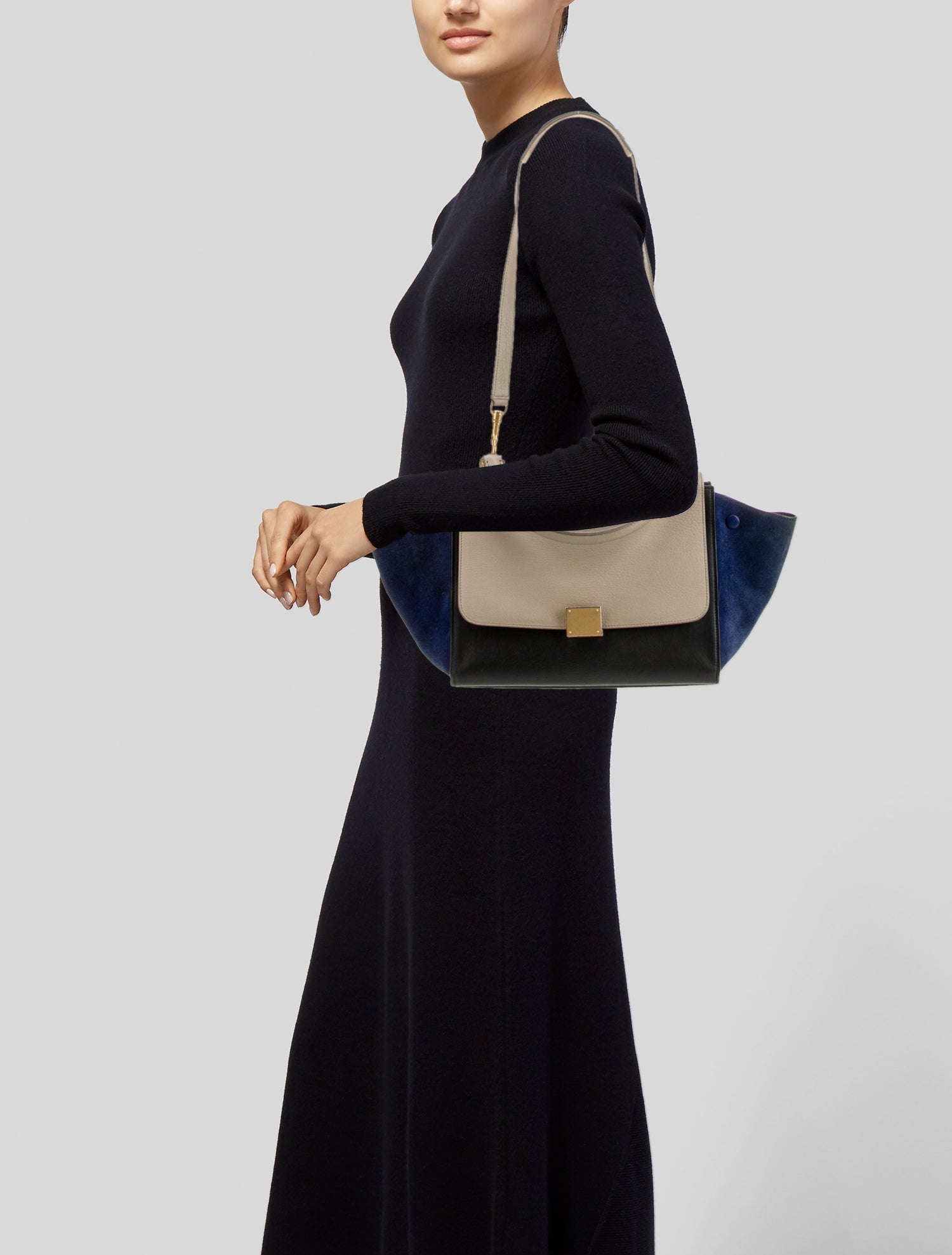 Celine Leather Trapeze Mini