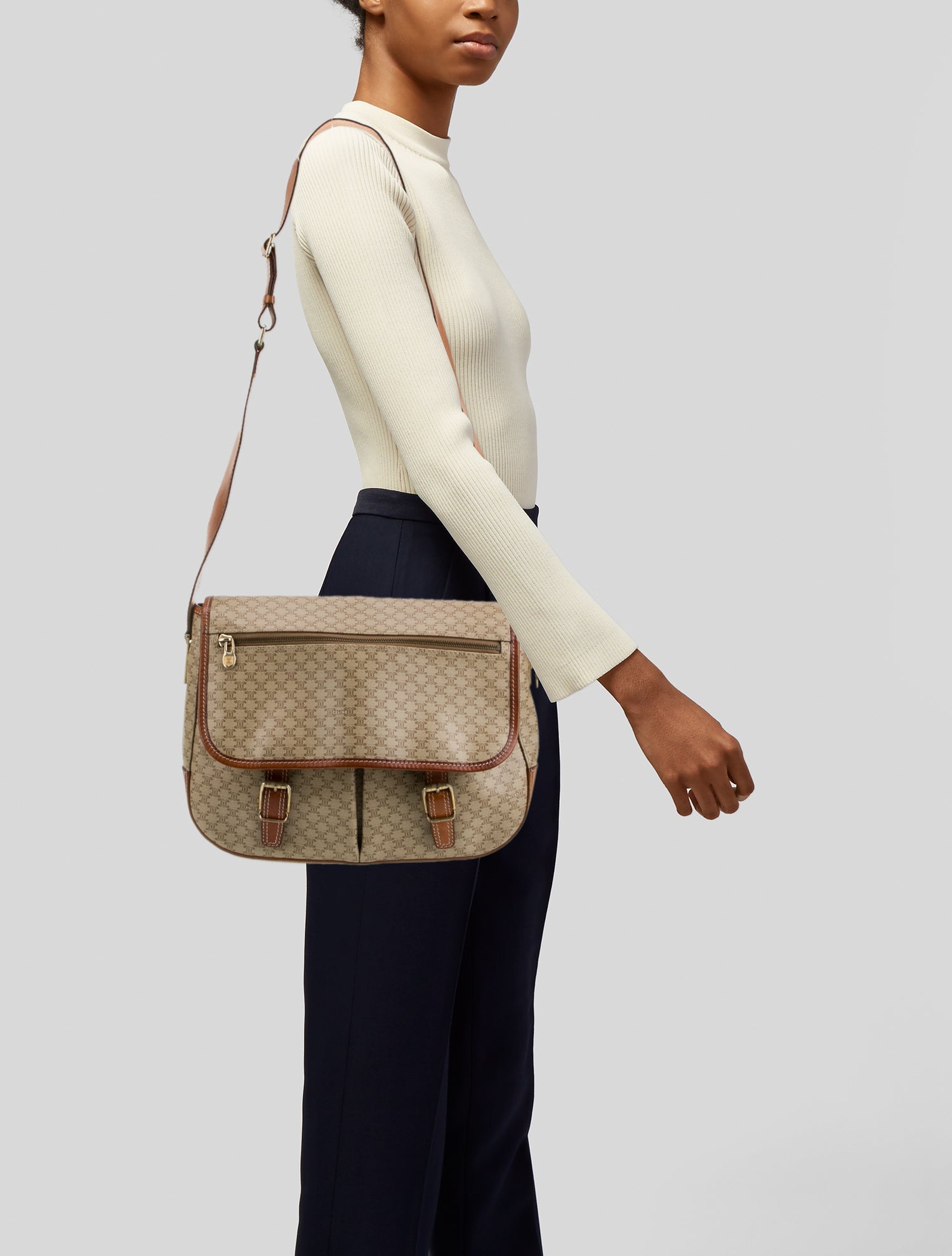 Celine Macadam Shoulder Bag Vintage