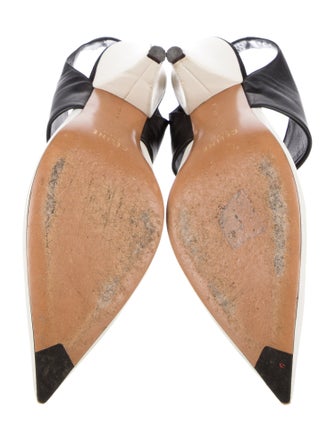 Celine Leather Slingback Pumps