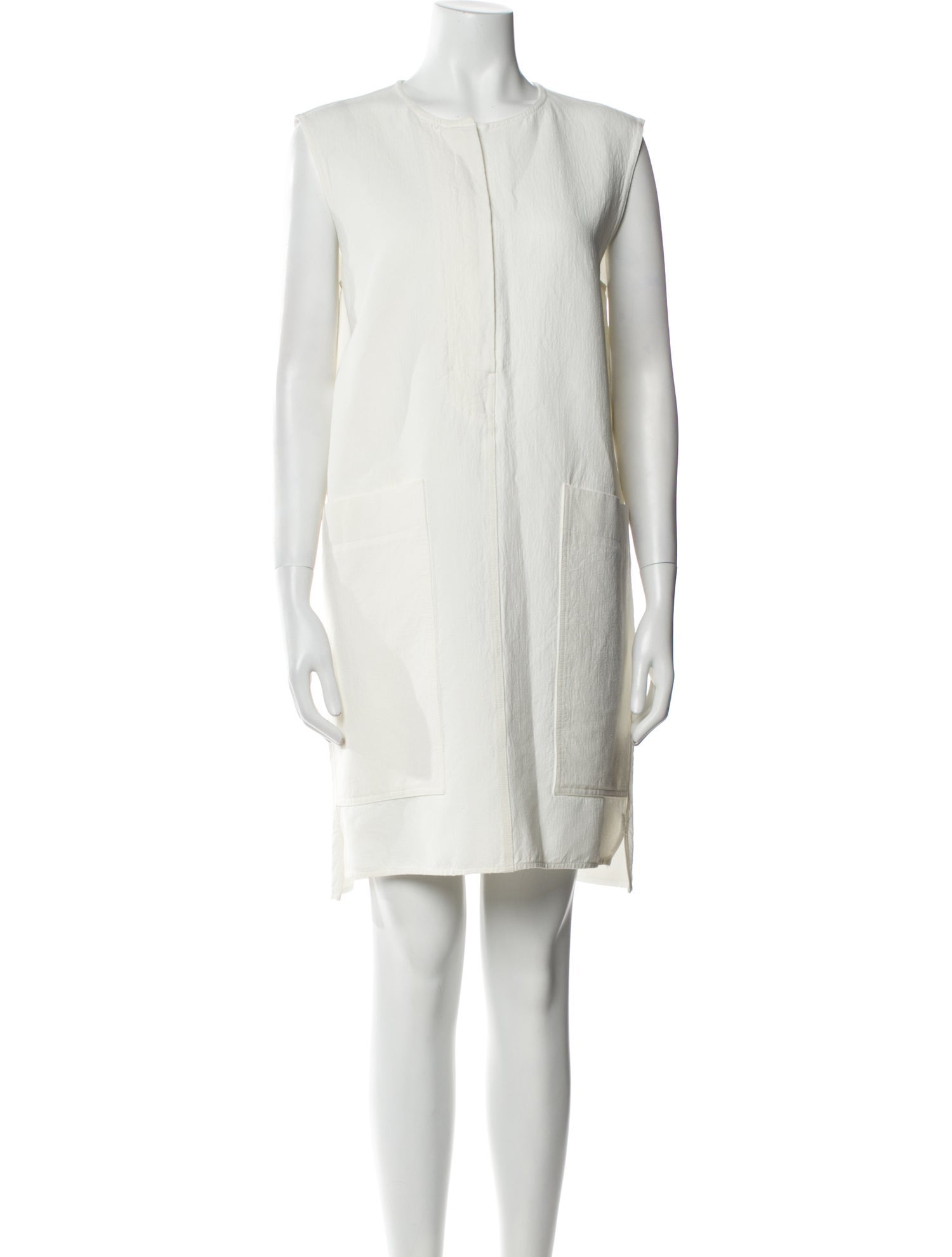 Celine Linen Knee-Length Dress