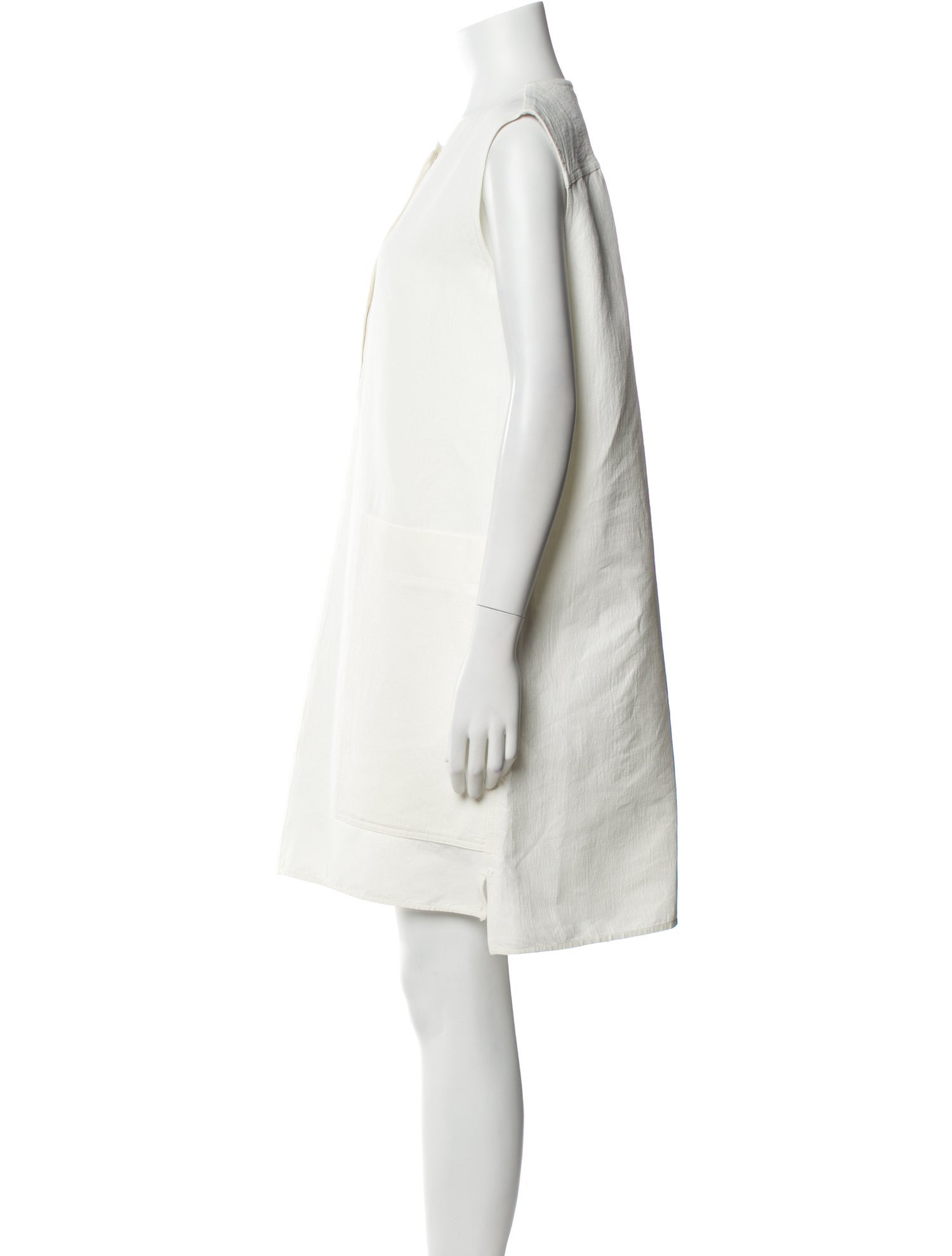 Celine Linen Knee-Length Dress