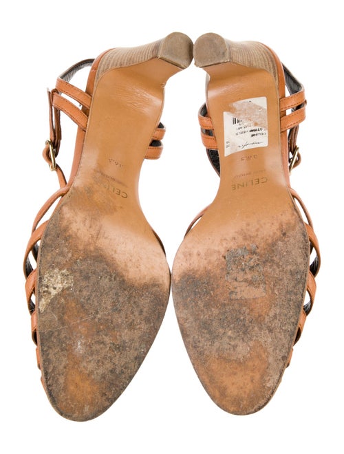 Celine Leather T-Strap Pumps