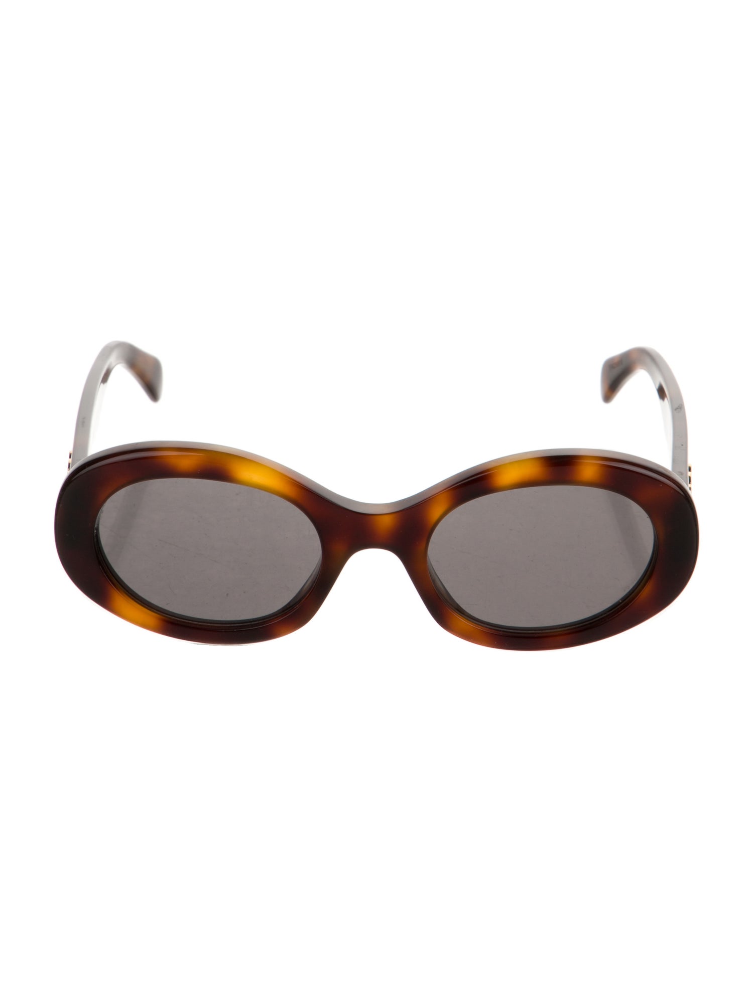 Celine Signature Logo Round Sunglasses