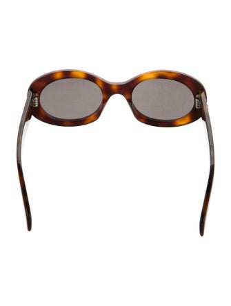 Celine Signature Logo Round Sunglasses