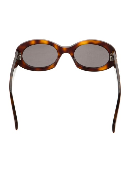 Celine Signature Logo Round Sunglasses