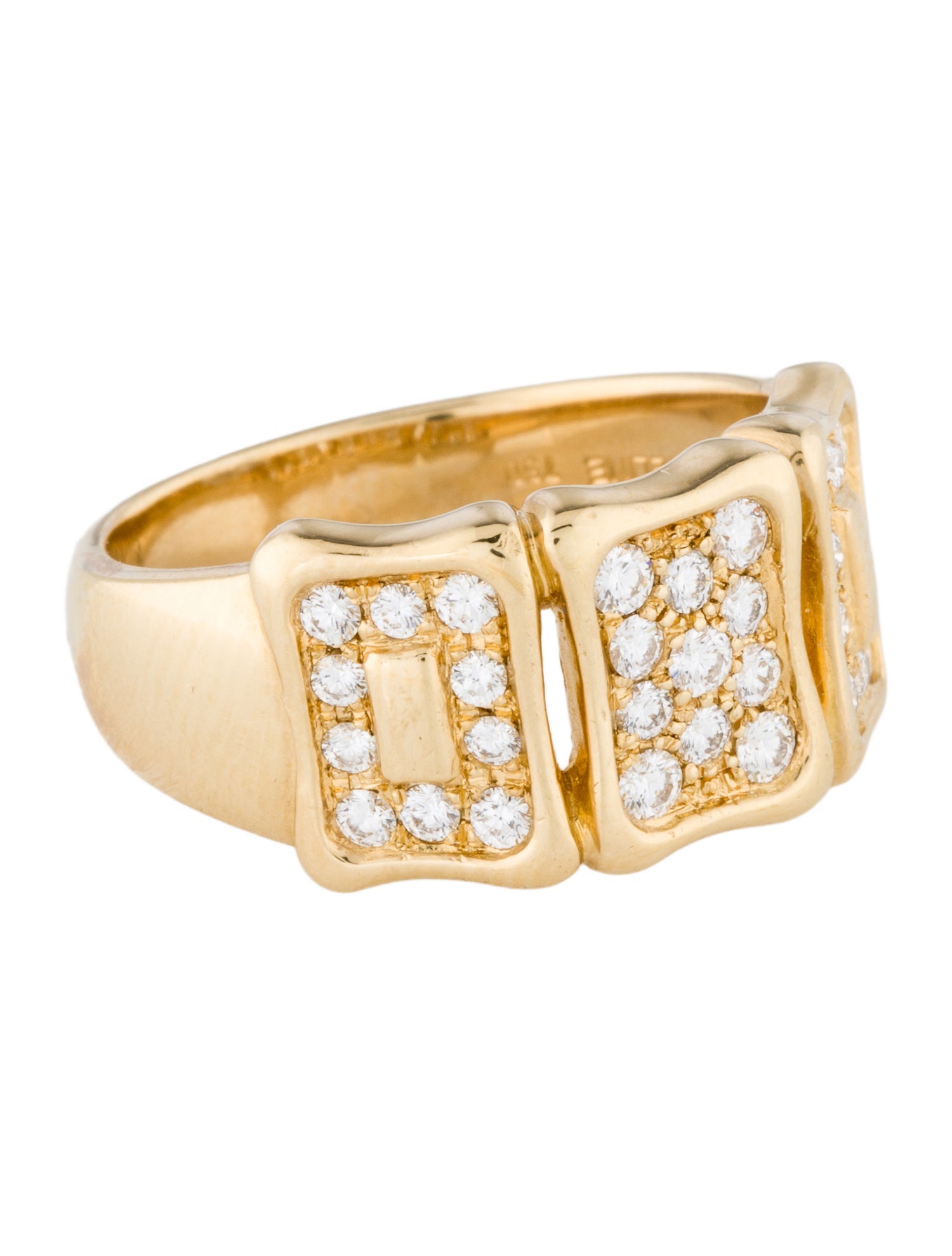 Celine Vintage 18K Diamond Band