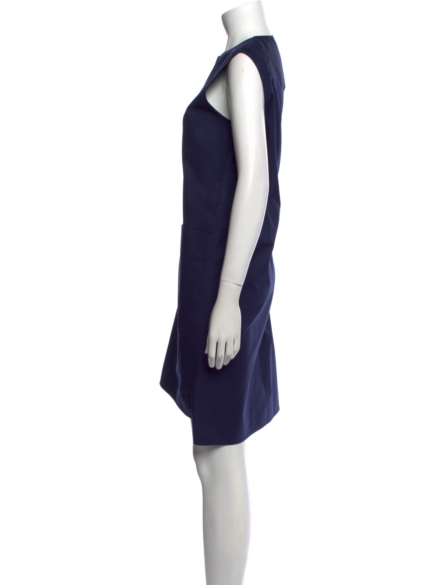 Celine Crew Neck Knee-Length Dress