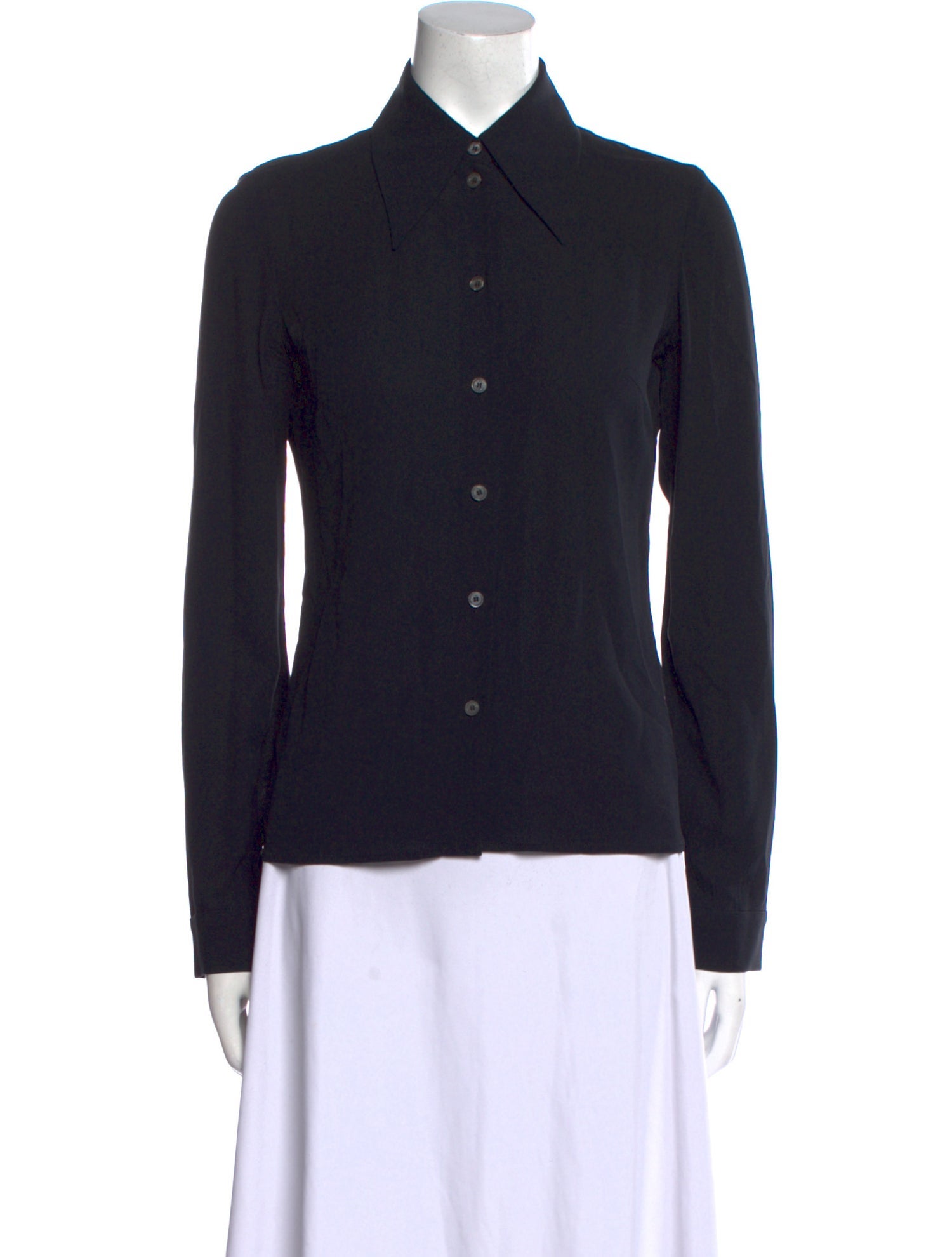 Celine Vintage Late 1990's - Early 2000's Button-Up Top