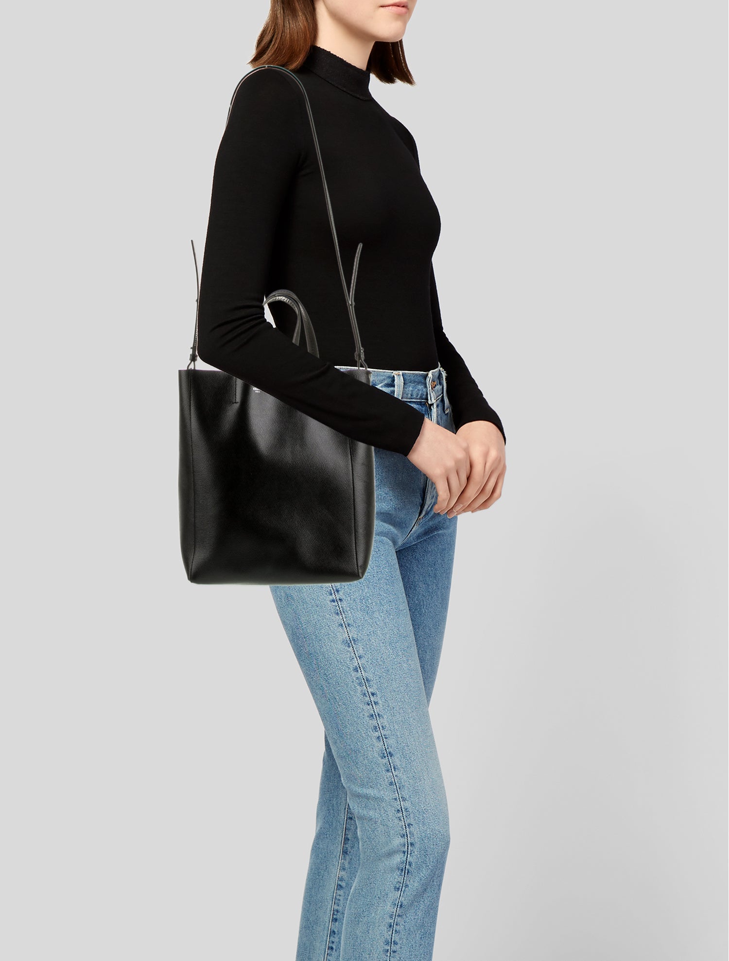 Celine Leather Cabas Small