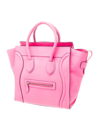 Celine Leather Luggage Micro