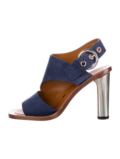 Celine Suede Slingback Sandals