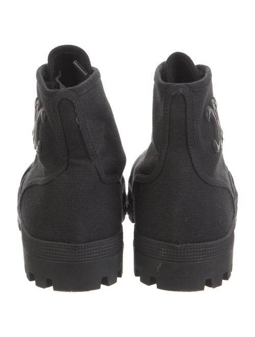 Celine Canvas Combat Boots