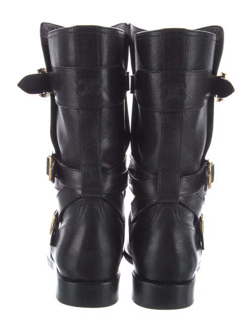 Celine Leather Moto Boots