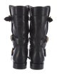 Celine Leather Moto Boots