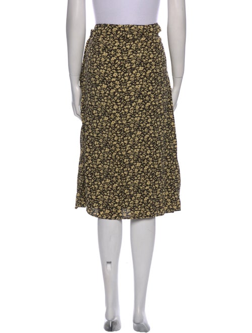 Celine Floral Print Knee-Length Skirt