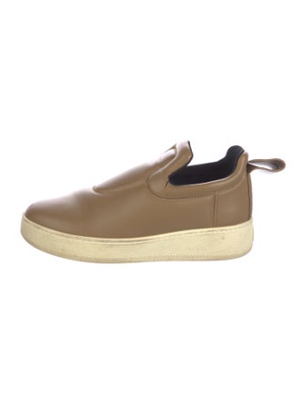 Celine Leather Colorblock Pattern Sneakers