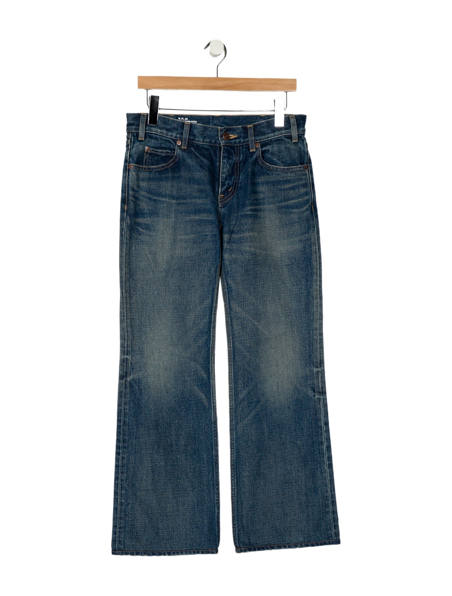 Celine Mid-Rise Wide Leg Jeans