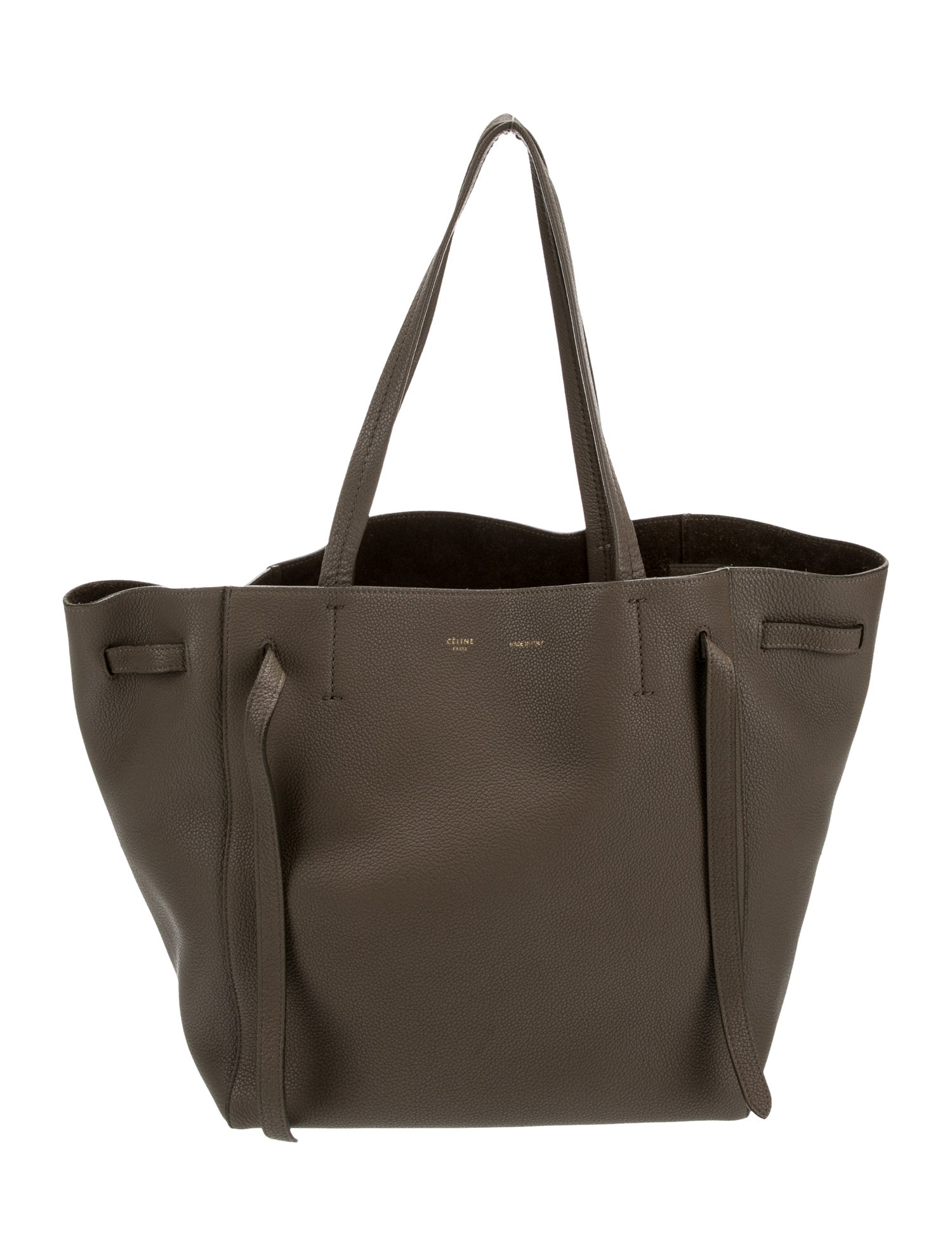 Celine Leather Cabas Phantom w/Belt Small