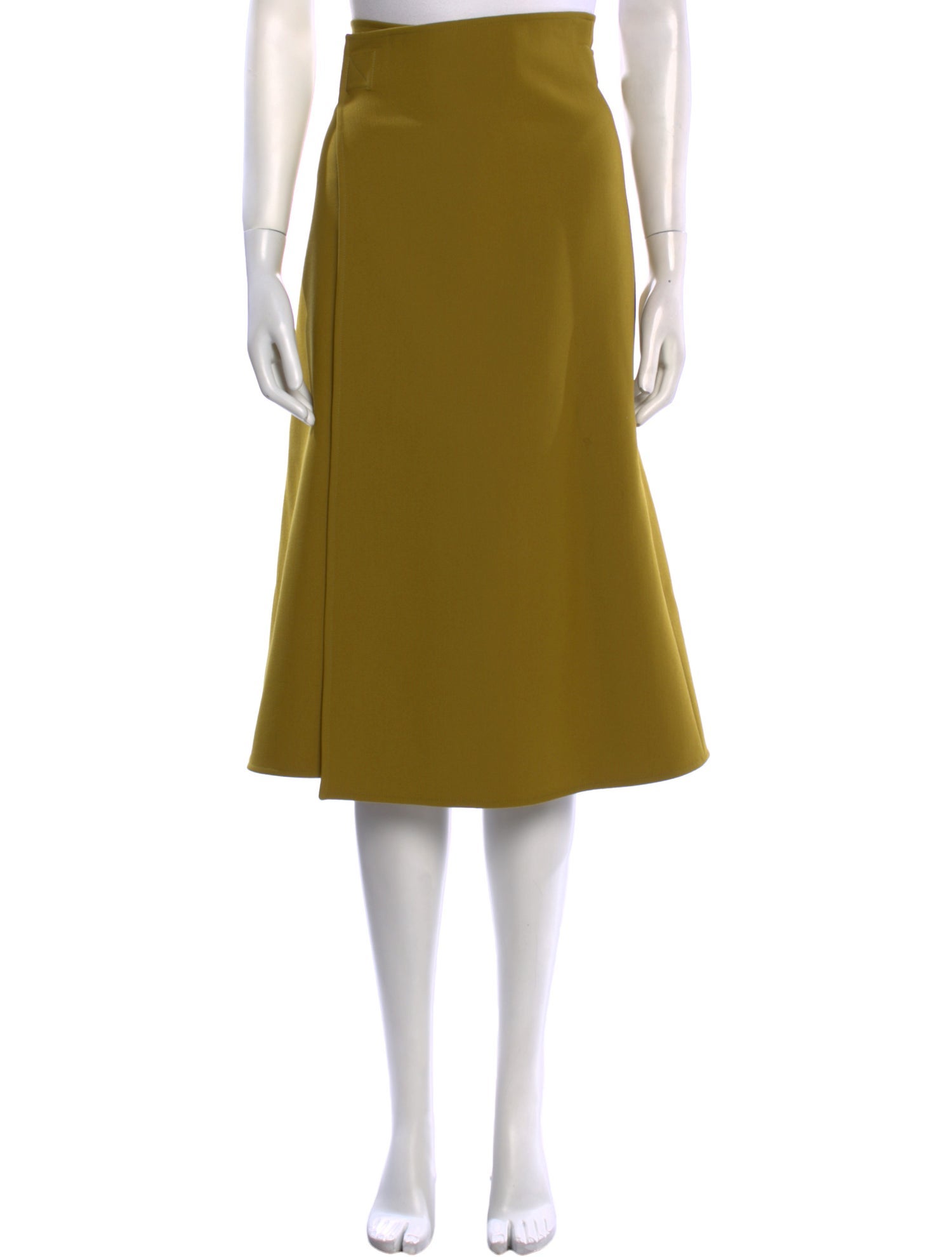 Celine Virgin Wool Midi Length Skirt