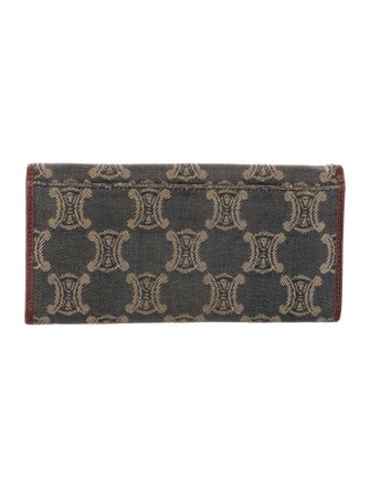Celine Canvas Printed Wallet