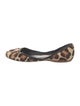 Celine Ponyhair Animal Print D'Orsay Flats