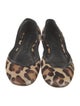 Celine Ponyhair Animal Print D'Orsay Flats
