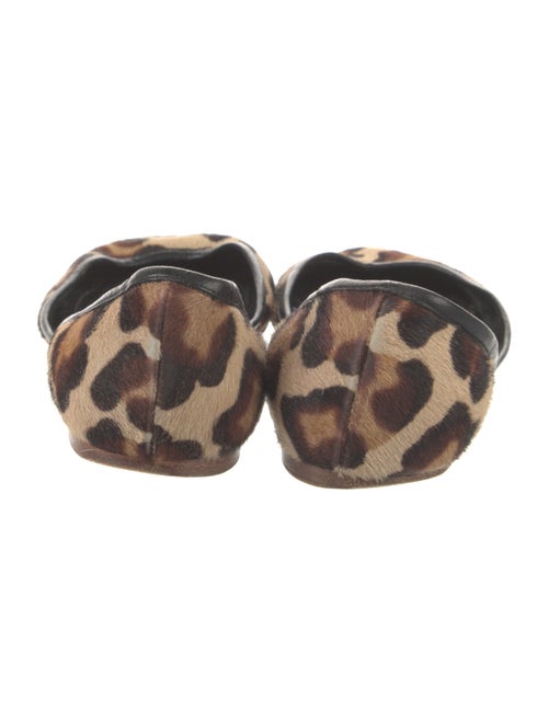Celine Ponyhair Animal Print D'Orsay Flats