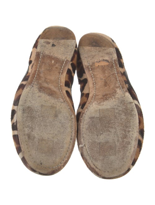 Celine Ponyhair Animal Print D'Orsay Flats