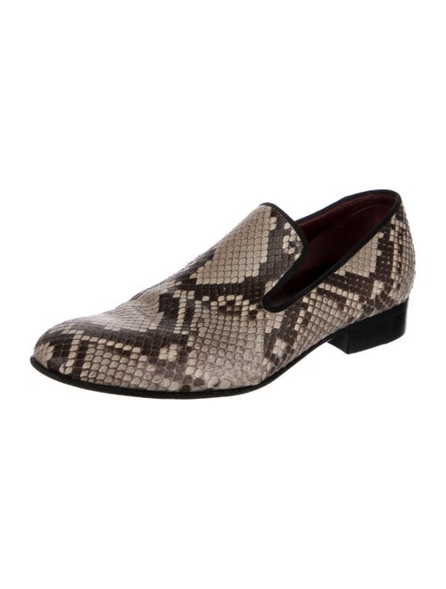 Celine Python Animal Print Loafers