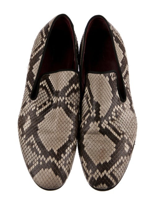Celine Python Animal Print Loafers