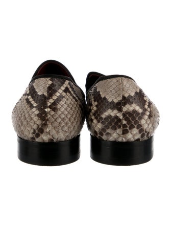 Celine Python Animal Print Loafers