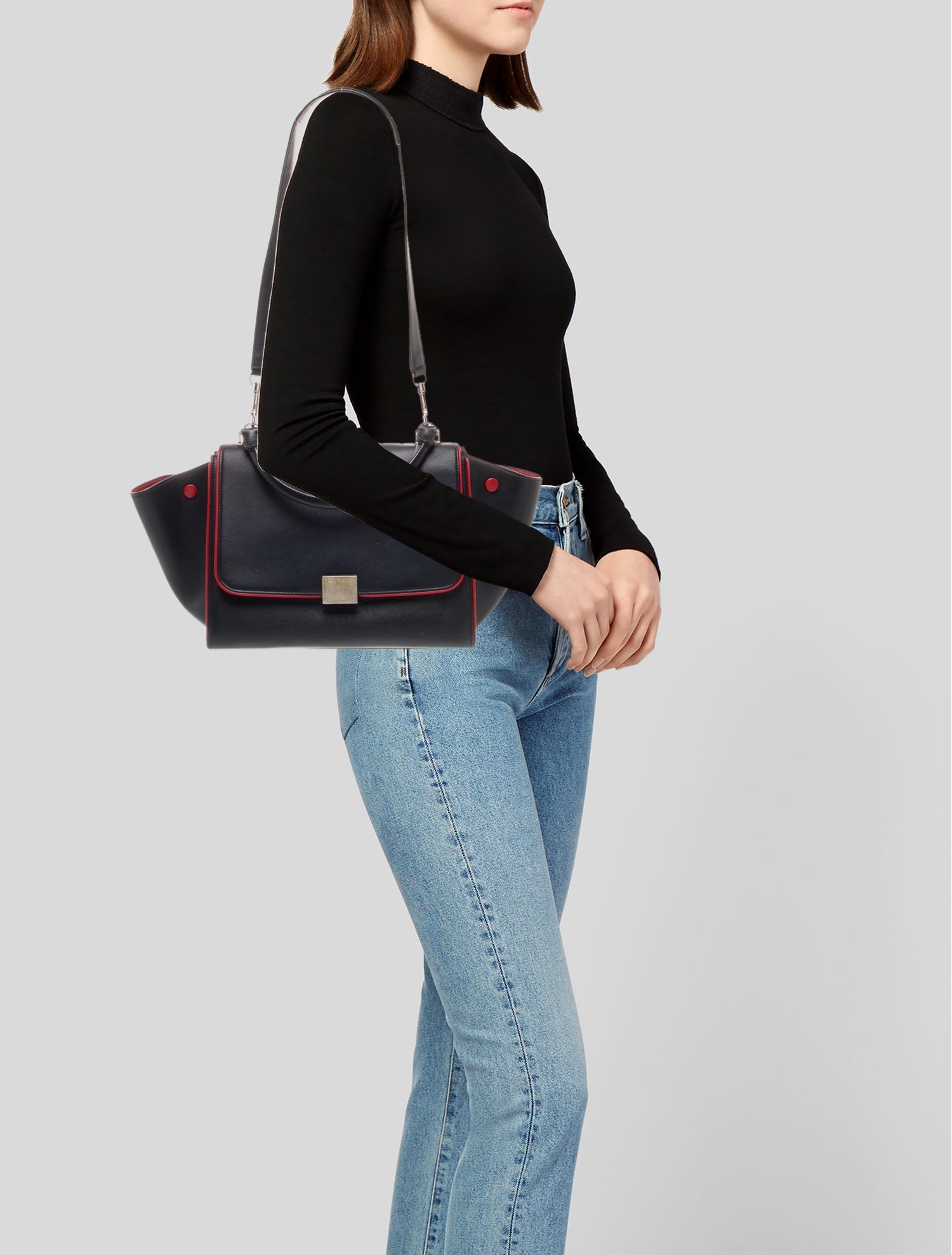 Celine Leather Trapeze Small