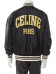 Celine Signature Logo Nylon Bomber Jacket