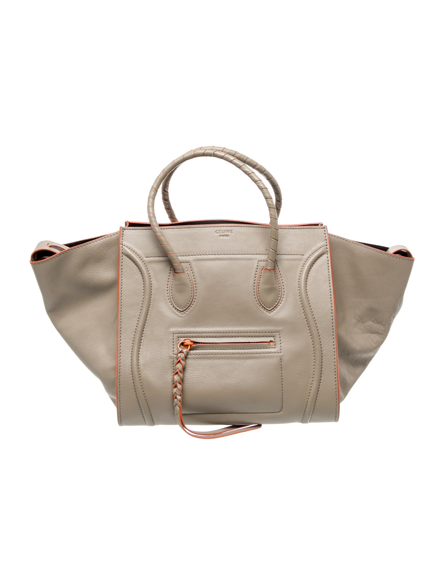 Celine Leather Luggage Phantom Medium