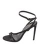 Celine Patent Leather Grosgrain Trim Sandals
