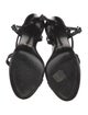 Celine Patent Leather Grosgrain Trim Sandals