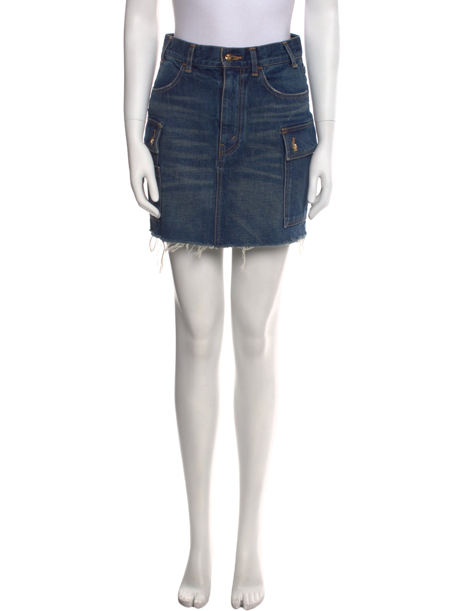 Celine Raw-Edge Trim Mini Skirt w/ Tags