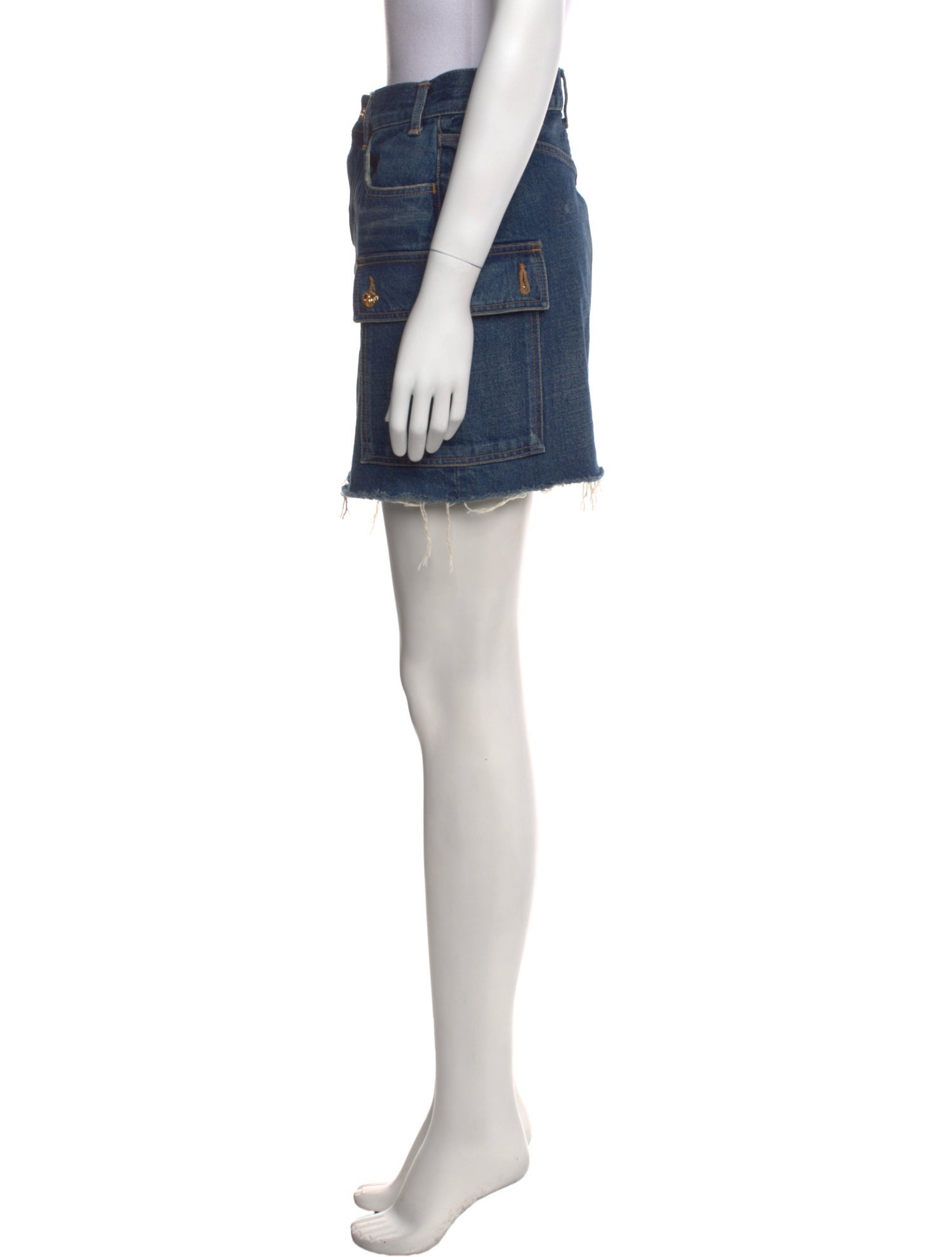 Celine Raw-Edge Trim Mini Skirt w/ Tags