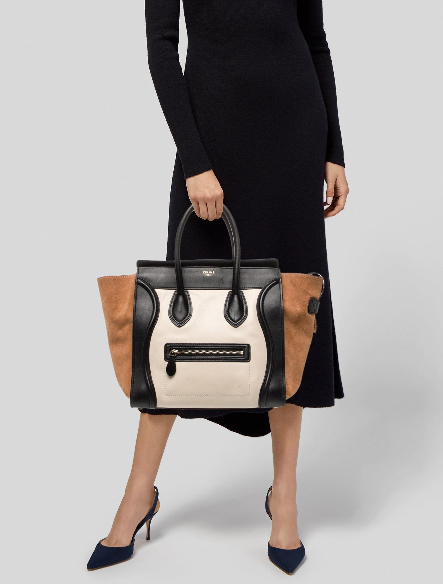 Celine Leather Luggage Mini