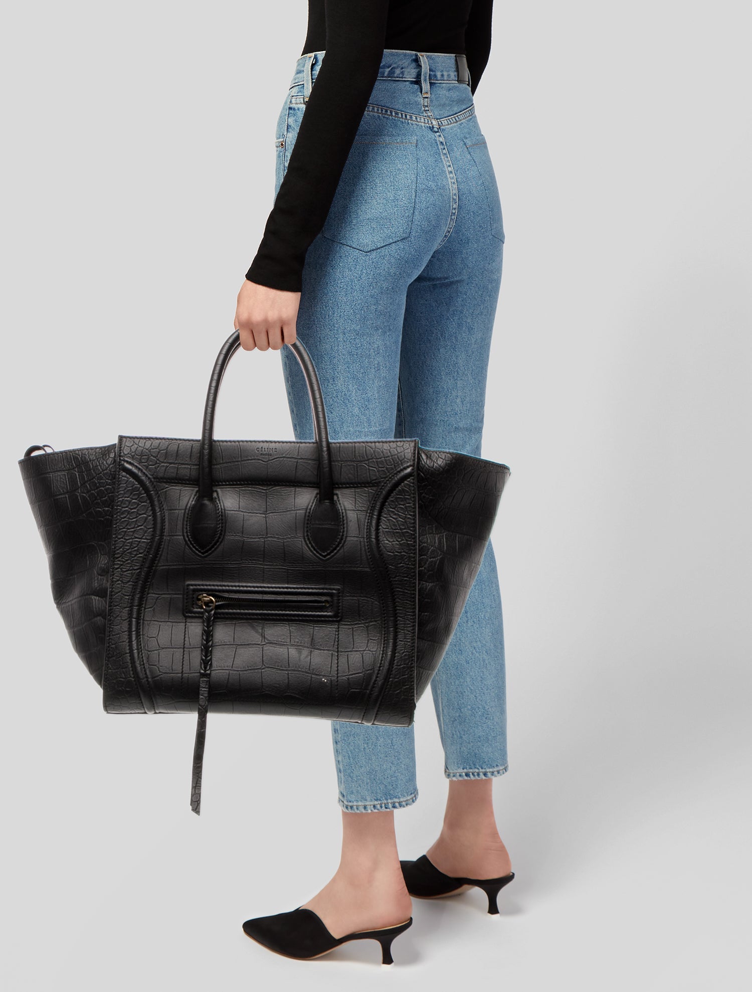 Celine Leather Luggage Phantom